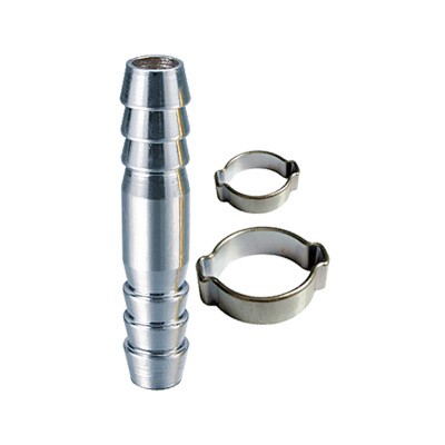 Переходник Fubag 8мм елочка на елочку с 2- мя обжимными кольцами 11Х13мм