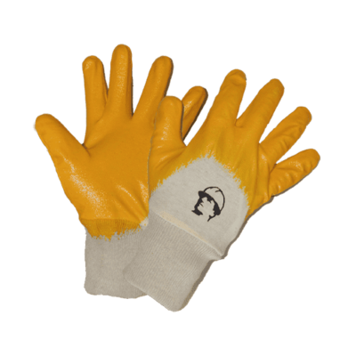 Перчатки "РосМарка" хб с легким нитриловым покрытием, цв. желтый 1/600 (10)