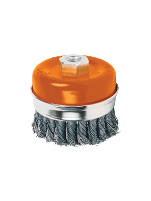 Щетка для УШМ чашечная усиленная Кратон O80 мм M14