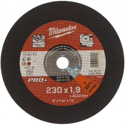 Отрезной диск PRO+ (230х22.2х1.9 мм) Milwaukee 4932451490