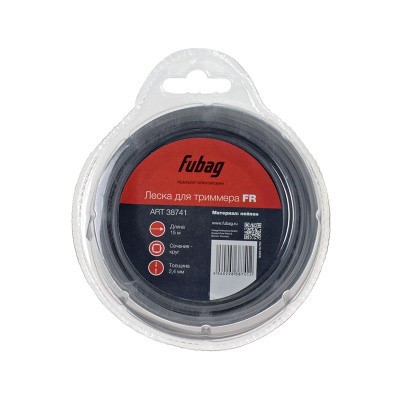 Триммерная леска Fubag сечение круглое L 15 м * 2.4 мм