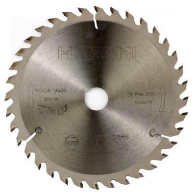 Диск для циркулярной пилы HiKOKI 752407 160x20 по древесине