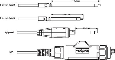 Канал направляющий EWM T drive 4 ROB3 к горелке TIG ROB 400W AW CW 4м Quick-Connect S 