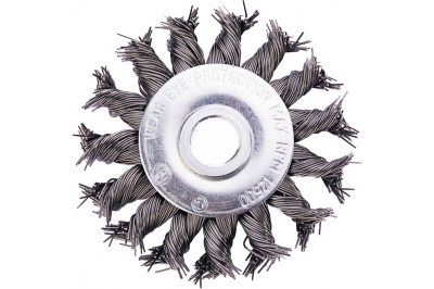 Щетка круглая (75 мм) для УШМ витая №132 13075131 АТАКА 26586