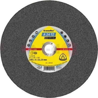 Отрезной круг Klingspor A 24 TZ Special 180x3x22,23 , упаковка 25 шт