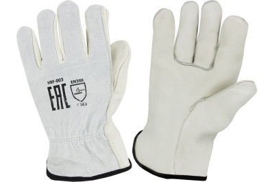 Перчатки Оберон кожаные комбинированные Драйвер-12 (коровья кожа AB 1,0-1,2мм)