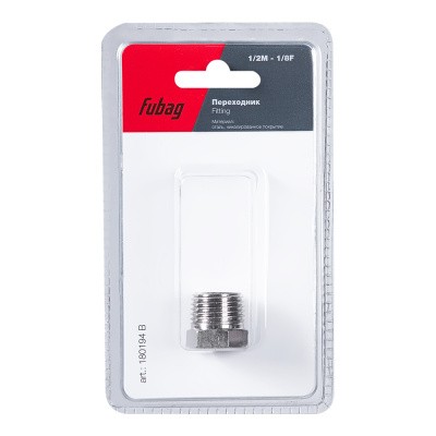 Переходник Fubag 1/2 дюйма M на 1/8 дюйма F, блистер 1 шт