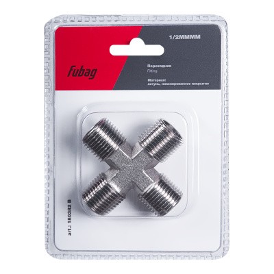 Переходник Fubag 1/2 дюйма MMMM, блистер 1 шт