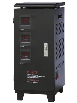 Стабилизатор напряжения Ресанта АСН-9000/3-ЭМ