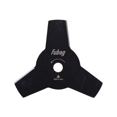 Триммерный диск Fubag 3 лопасти внешний диаметр 255мм посадочный диаметр 25.4мм толщина 1.6мм