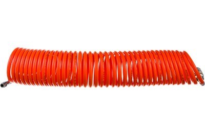 Шланг спиральный с фитингами рапид Fubag, химически стойкий полиамидный (рилсан), 20бар, 6x8мм, 10м