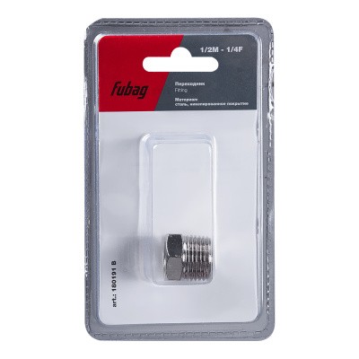 Переходник Fubag 1/2 дюйма M на 1/4 дюйма F, блистер 1 шт