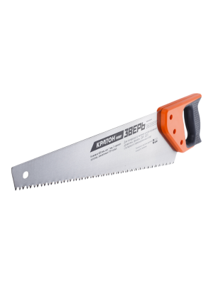 Ножовка Кратон HOBBY 450 мм шаг 7 мм 2-гранные закаленные ТВЧ зубья