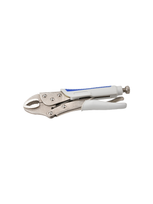 Ручной зажим Aurora с полукруглыми губками и фиксатором 220 мм