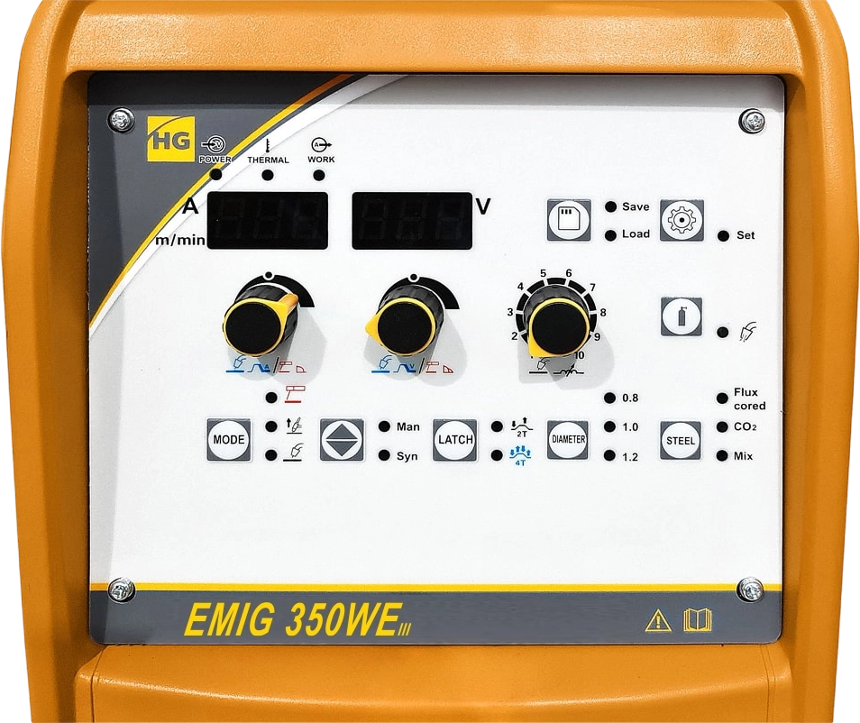 Фото Полуавтомат сварочный HUGONG EMIG 350WE III (цифровой подающий) (без горелки и кабель-пакета) от011000222