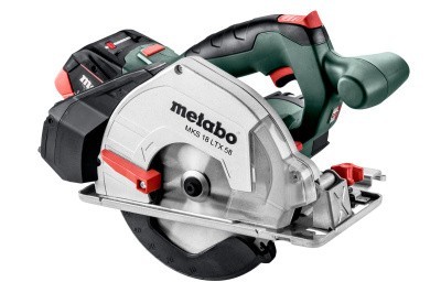 Аккумуляторная дисковая пила по металлу Metabo MKS 18 LTX 58 2x5.5 Ач, зарядное устройство
