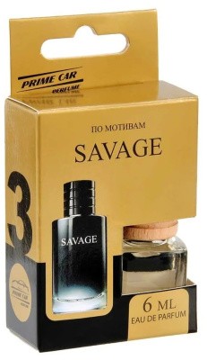 Ароматизатор-бутылочка Prime Car Perfume по мотивам (Savage), 6 мл