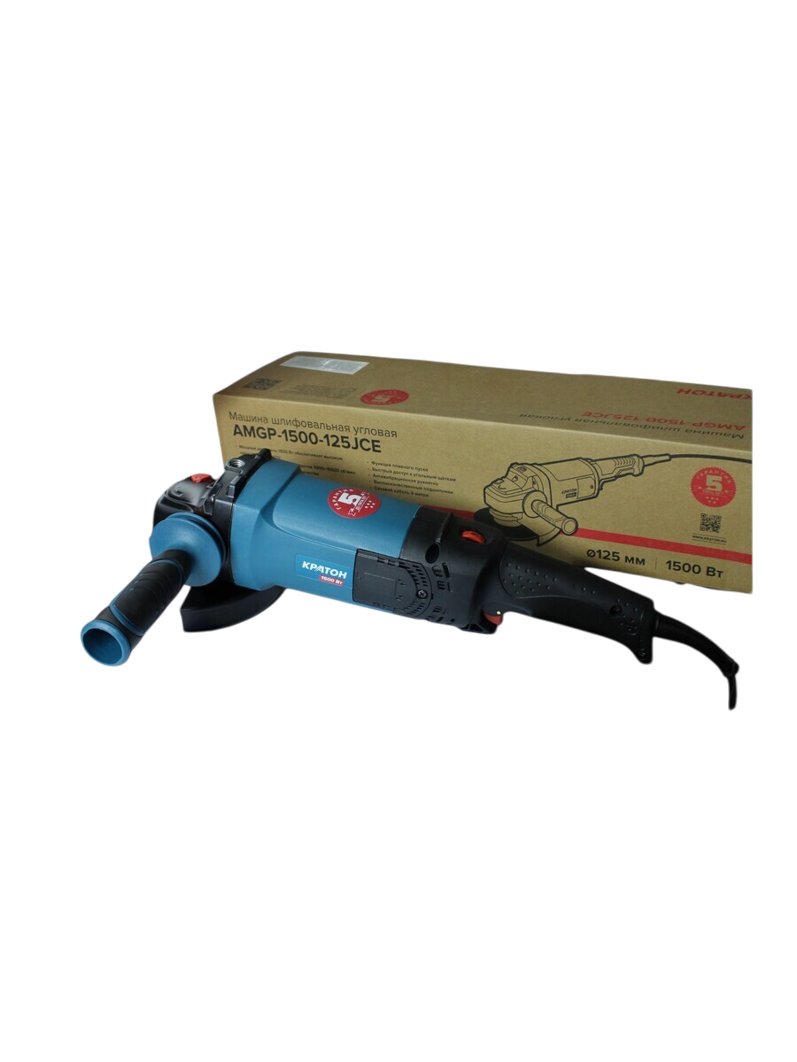 Фото Машина шлифовальная угловая Кратон “Pro Series” AMGP-1500-125JСE от002004149