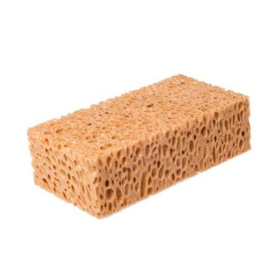 Губка автомобильная GRASS, 19,5х12,5х7см, крупнопористая (индивид. упак.)