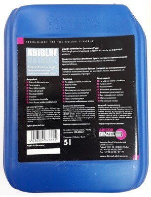 Эмульсия против налипания брызг Abicor Binzel ABIBLUE NF 5 л