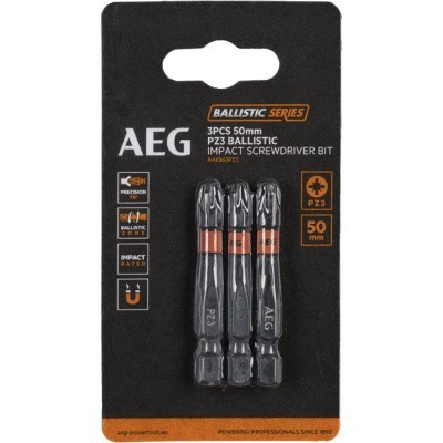 Биты ударные AAK503PZ3 (3 шт; PZ3; 50 мм) AEG 4932479185