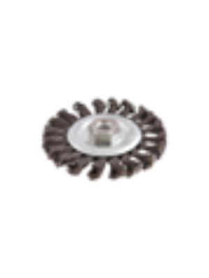 Щетка дисковая для УШМ (круч. проволока 0,5 мм) Кратон O100 мм М14