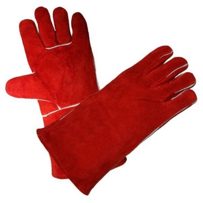 Краги с подкладкой "Трек Люкс", красные