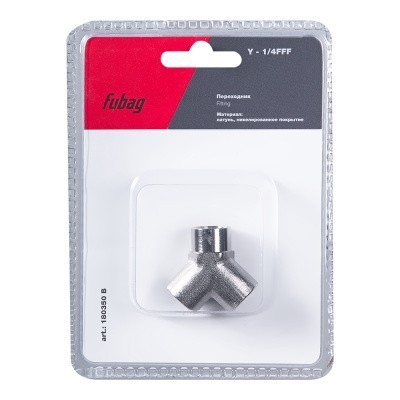 Переходник Fubag Y - 1/4 дюйма FFF, блистер 1 шт