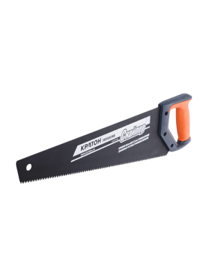 Ножовка Кратон PROFESSIONAL 450 мм шаг 2,5 мм 3-гранные закаленные ТВЧ зубья тефлоновое покрытие