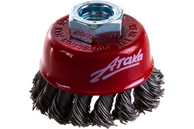 Щетка чашеобразная витая (65 мм; M14) нержавеющая сталь №160 2106514450 АТАКА 34724
