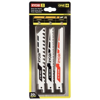 Ryobi Набор полотен для сабельной пилы 3шт 5132002813