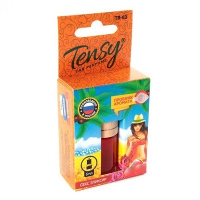Ароматизатор TENSY бутылочка с пробкой, СЕКС эликсир, 6 мл