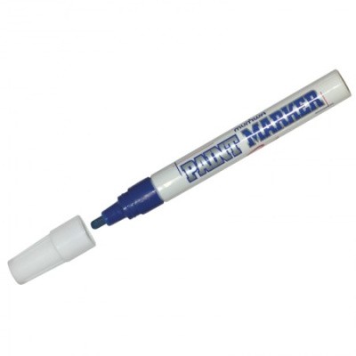 Маркер-краска MunHwa "Industrial" синий 4мм, нитро-основа