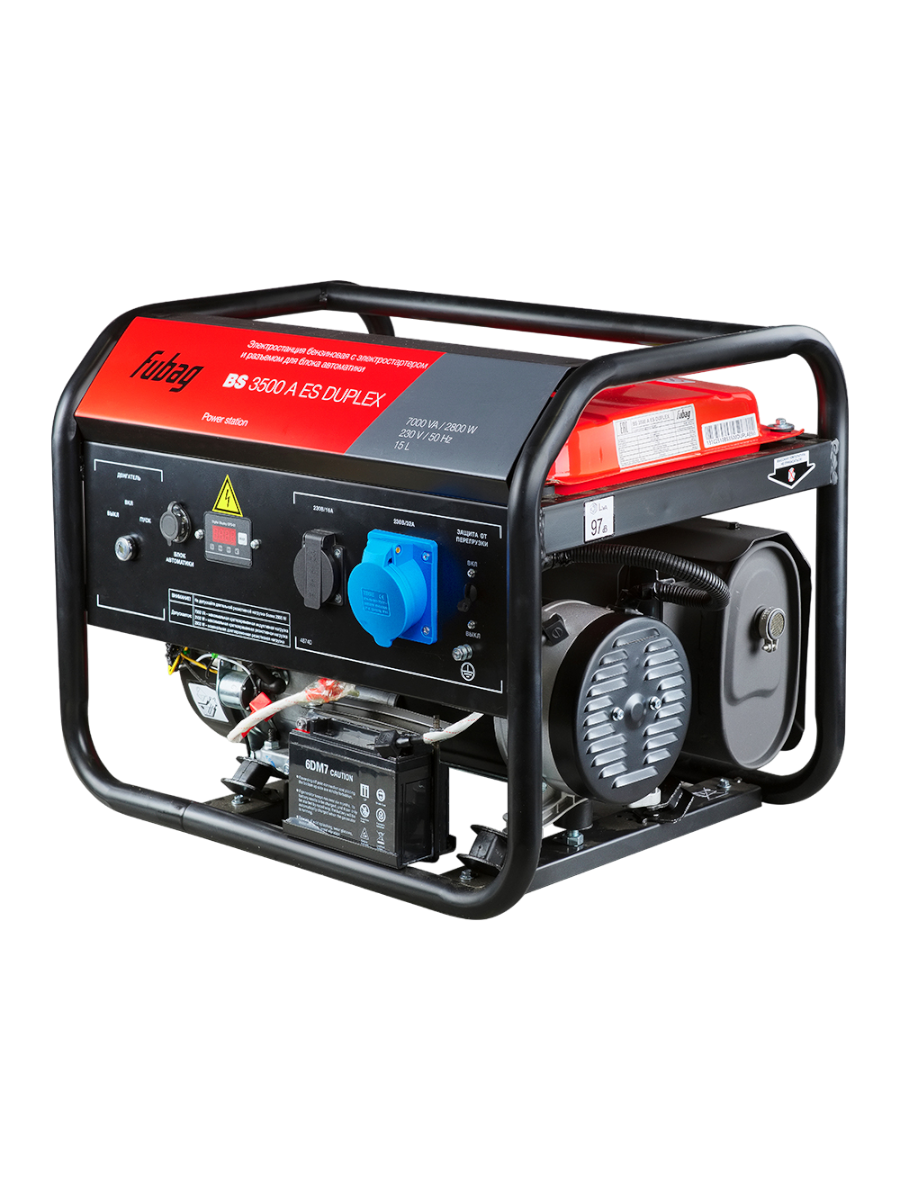 Фото Бензиновый генератор Fubag BS 3500 A ES DUPLEX от004002549