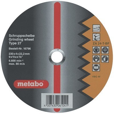 Обдирочный круг Metabo Flexiamant S 180x4 мм