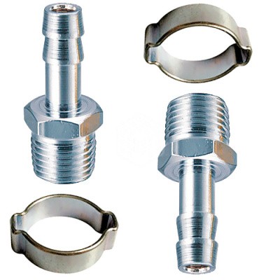 Набор Fubag: Разъемное соединение рапид (муфта), елочка 6мм + разъемное соединение рапид (штуцер), е