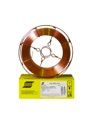 Проволока омедненная ESAB ОК ПРО 51С (d=1.0 мм, 18 кг)