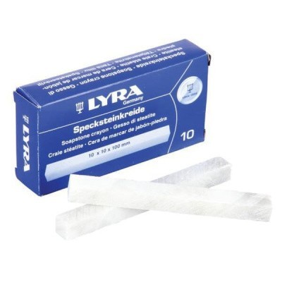 Мелок разметочный тальковый Lyra 100x10x10, упак. 10 шт