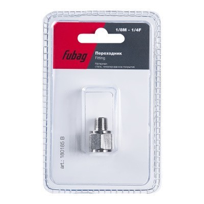 Переходник Fubag 1/8 дюйма M на 1/4 дюйма F, блистер 1 шт