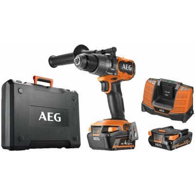 Бесщеточная аккумуляторная ударная дрель-шуруповерт AEG 18В BSB18C3BL-X02C 4935478937