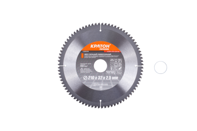 Диск пильный универсальный Кратон PROFESSIONAL Ø210х32/30х2,6 мм, 80Т