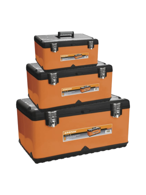 Набор ящиков инструментальных металлических Кратон (470, 550, 585 мм)