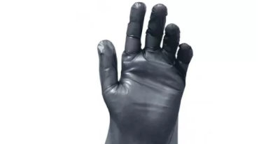 Перчатки одноразовые ТПЭ L черный (уп*100шт)