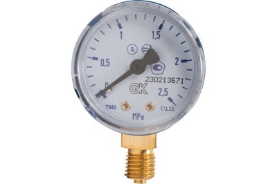 Манометр KRASS кислородный 2,5 МПа, M12, 50мм