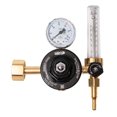 Регулятор для углекислого газа и аргона Base Control SE FLOW с ротаметром KRASS