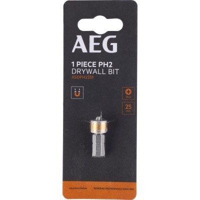 Бита по гипсокартону РН2, 25 мм AEG ASDPH2251 4932479517