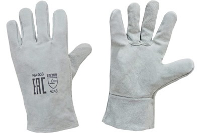 Перчатки Оберон спилковые серые