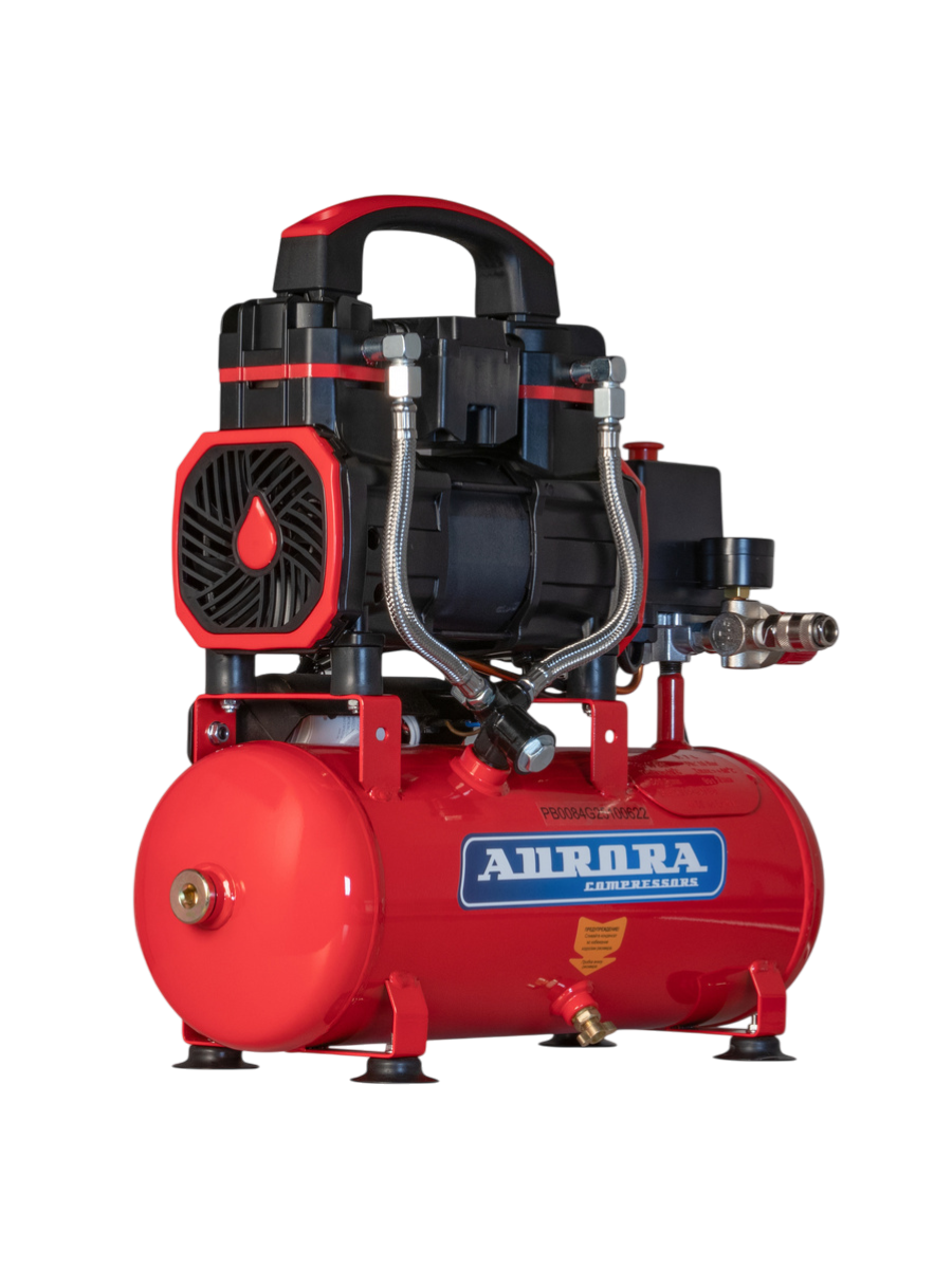 Фото Компрессор PASSAT-8 BLACK 4G тихий, без масл. (8л, 170л/мин, 0.9кВт) от001001444