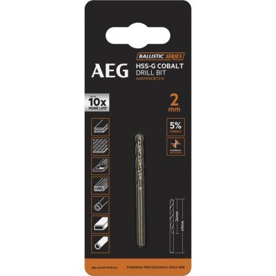 Сверло HSS-Co (2х24х49 мм) AEG AAKHSSCBT2-0 4932479323