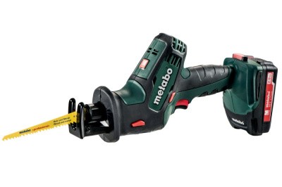 Аккумуляторная сабельная пила Metabo SSE 18 LTX COMPACT 2x2,0А*ч, зарядное устройство ASC 55 "AIR COOLED"